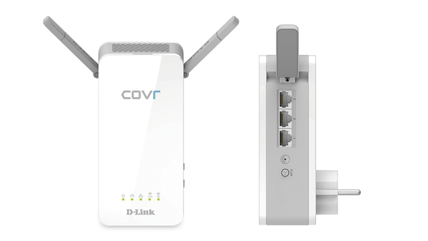 D-Link Covr powerline system, 2,,4GHz/5GHz, upp till 1300 Mbps, vit