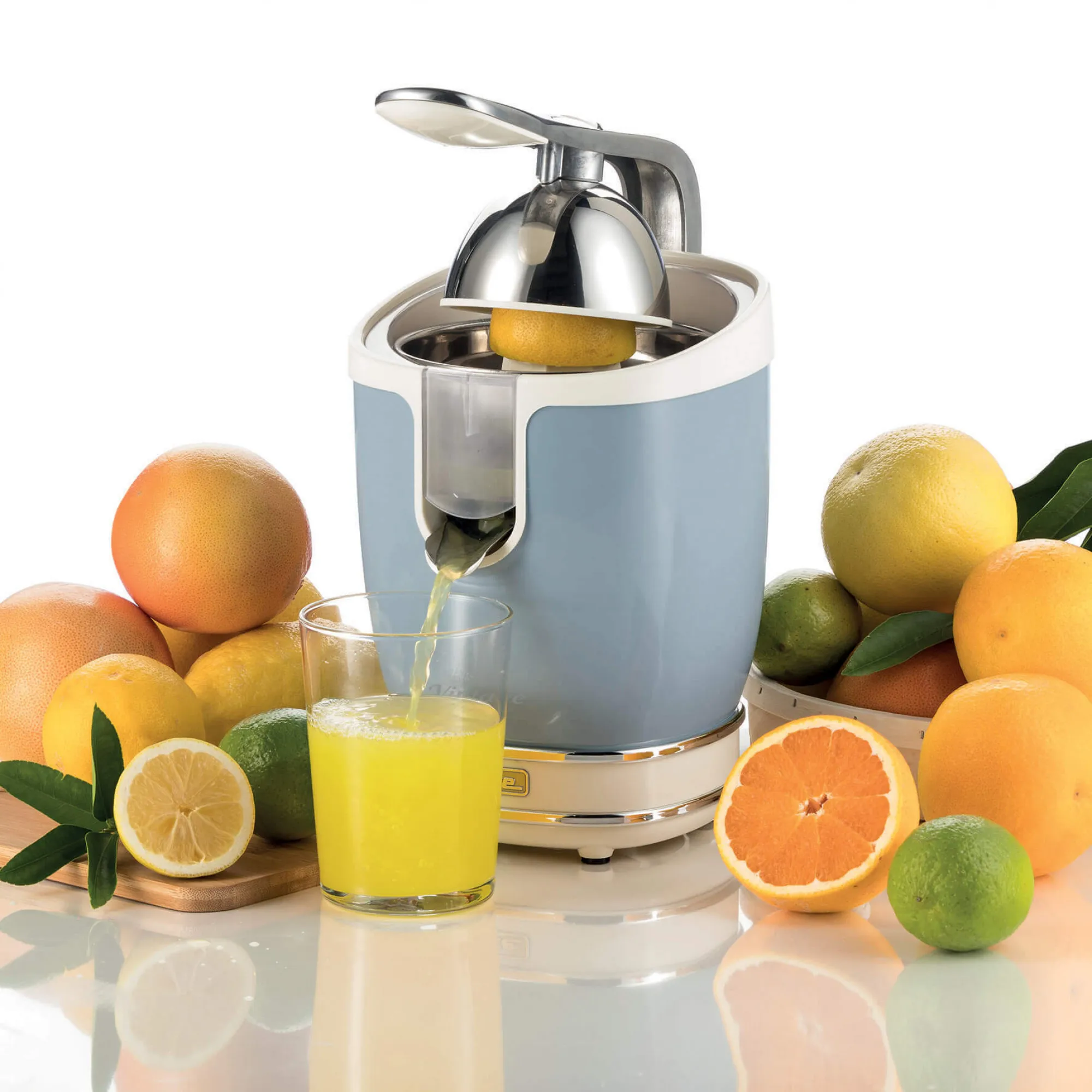 Ariete 0413BL Elektrisk citruspress, Ljusbl&aring; (0,6 L, 85 W)