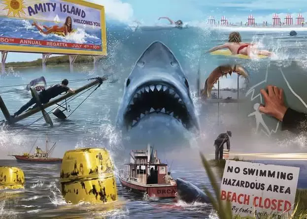 Ravensburger Universal VAULT Movie Collection: Jaws -palapeli, 1000 palaa