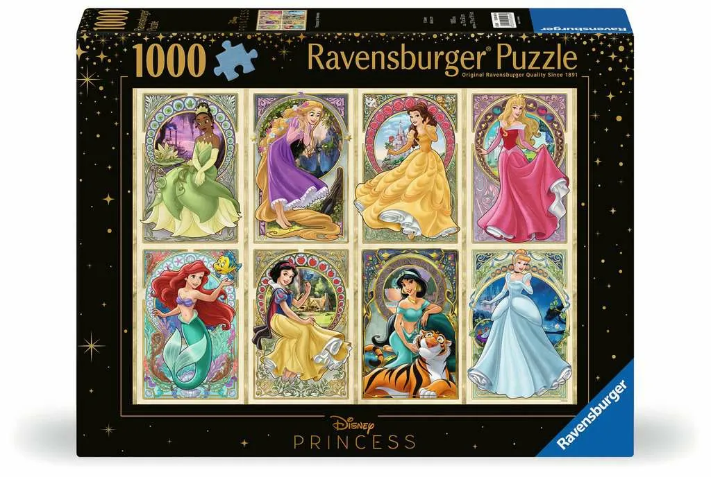 Ravensburger Disney Princess: Nouveau Art Princesses - puzzle, 1000 pcs