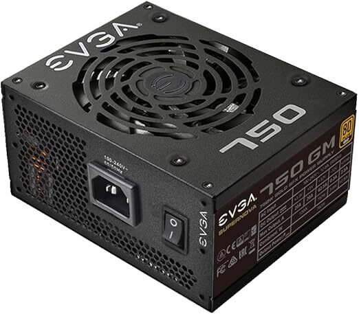 EVGA Supernova 750 GM - virtal&auml;hde, 80 Plus Gold