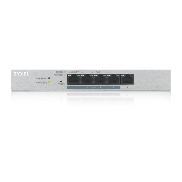 ZYXEL GS1200-5HPv2 Fanless Desktop Switch