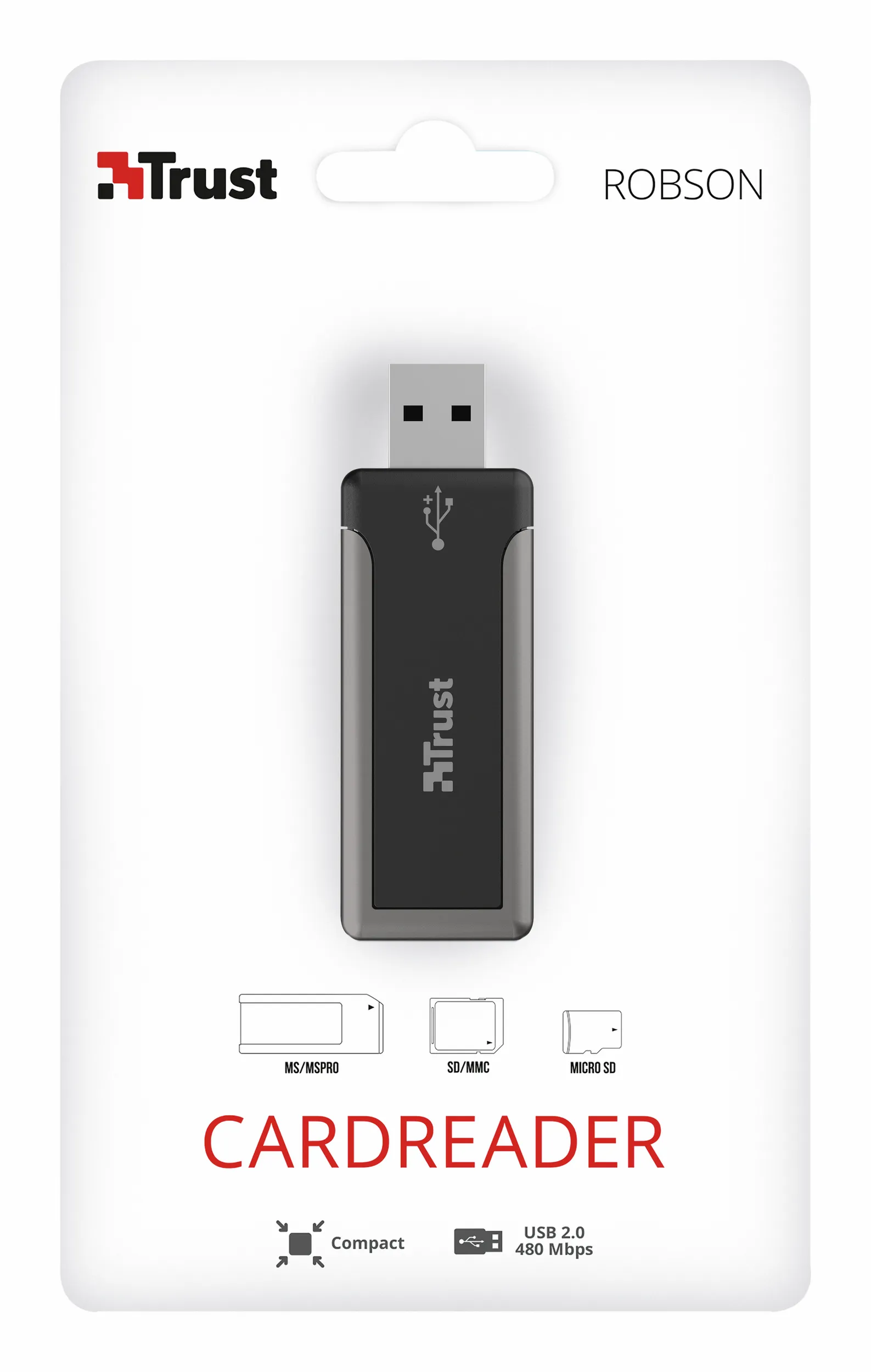 TRUST ROBSON MINI CARDREADER - CARD READER USB2.0