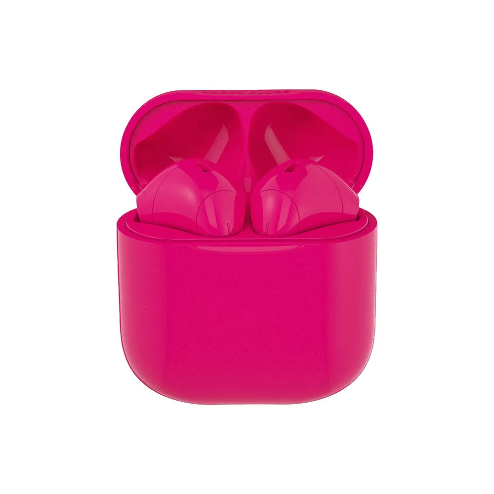 Happy Plugs JOY Wireless Earbuds, Cherry Red