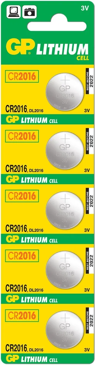 LITHIUM BUTTON CELL CR2016