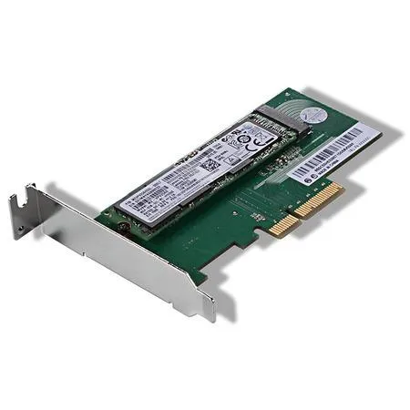 Lenovo ThinkStation M.2 SSD Adapter - Liitäntäsovitin - M.2 - M.2 Card matala profiili - PCIe 3.0 x4 malleihin ThinkStation P310 (SFF), 30AU, 30AV, P410