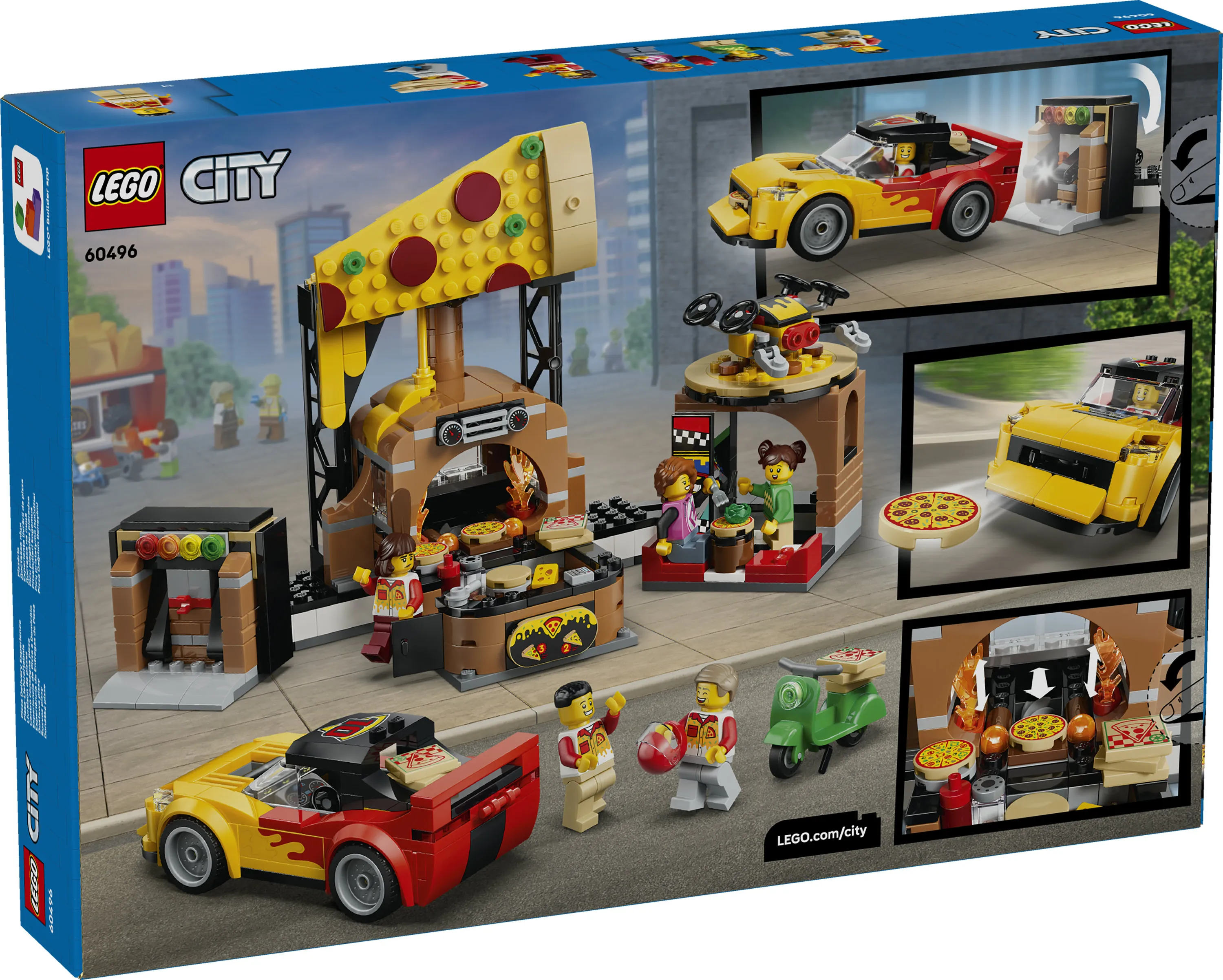 LEGO City Pizza Delivery with Vehicles 60496