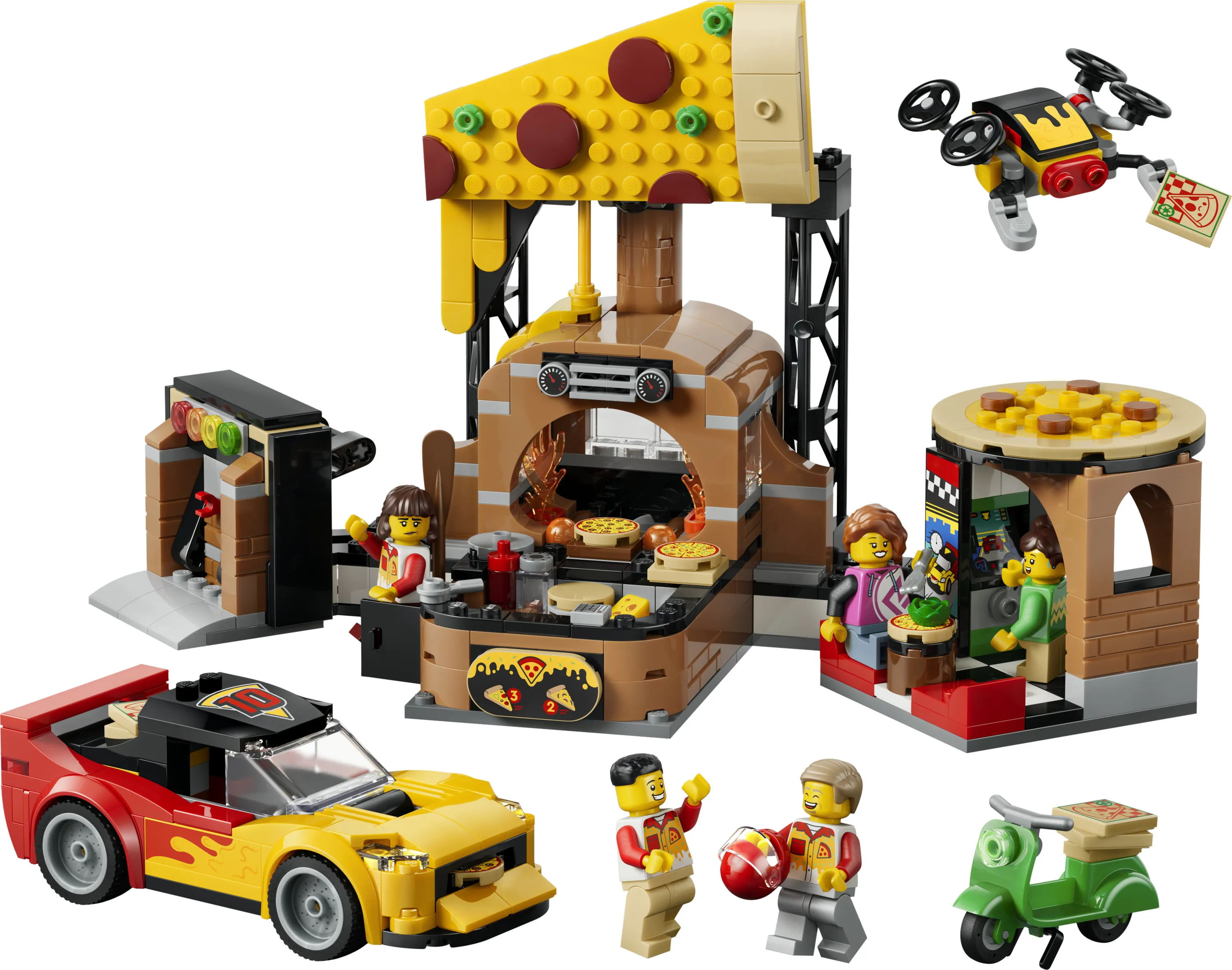 LEGO City Pizza Delivery with Vehicles 60496