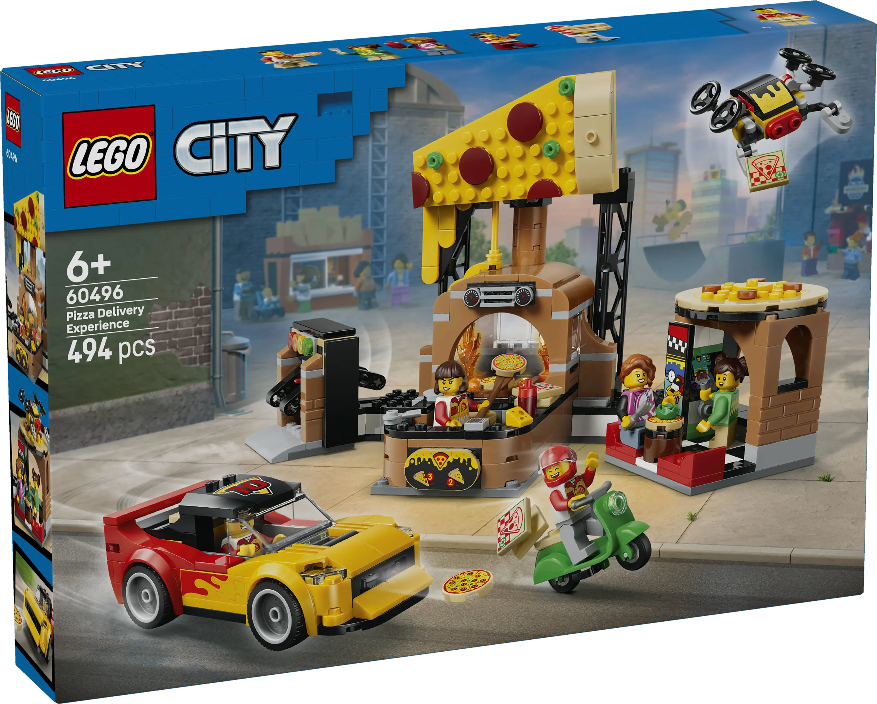 LEGO City Pizza Delivery with Vehicles 60496