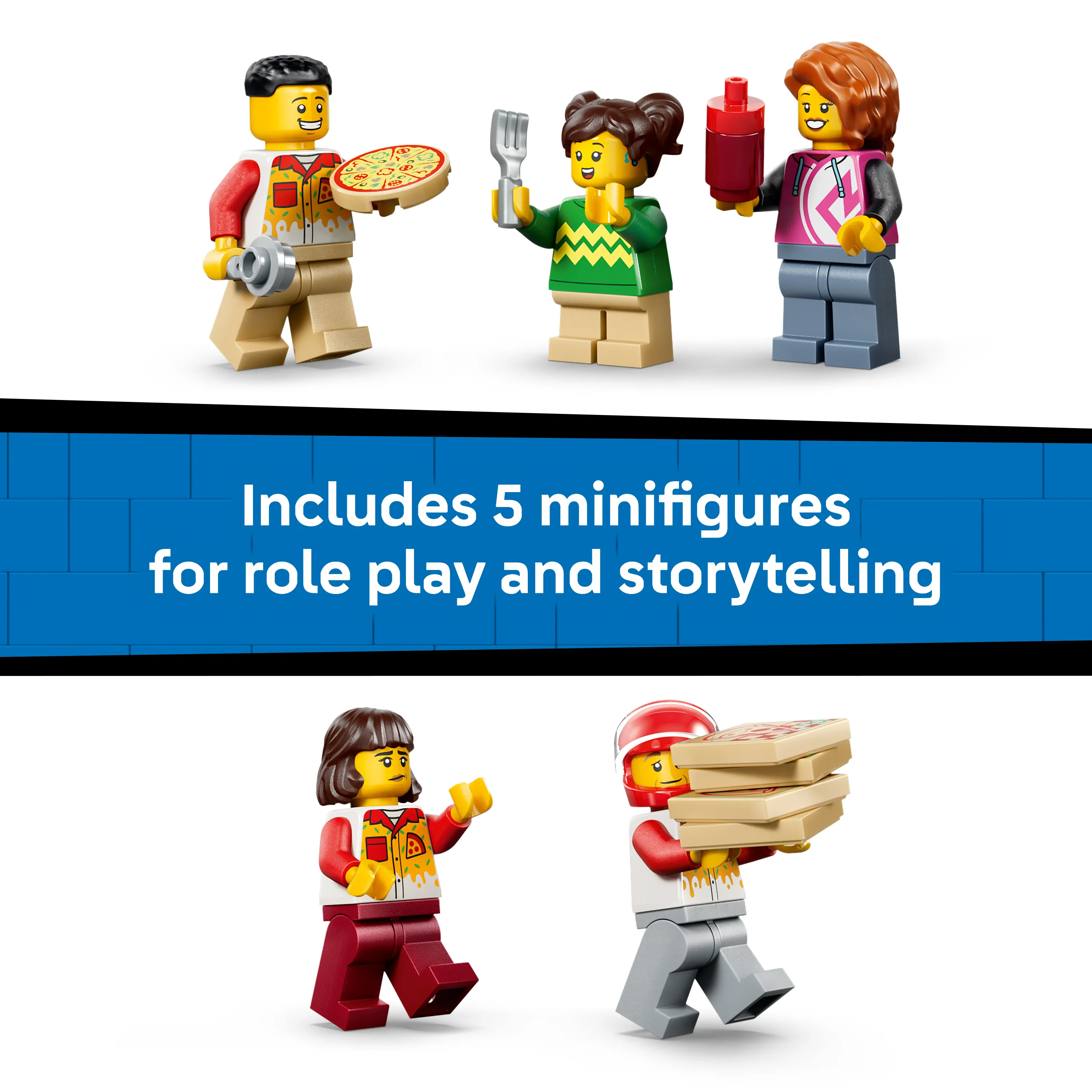 LEGO City Pizza Delivery with Vehicles 60496