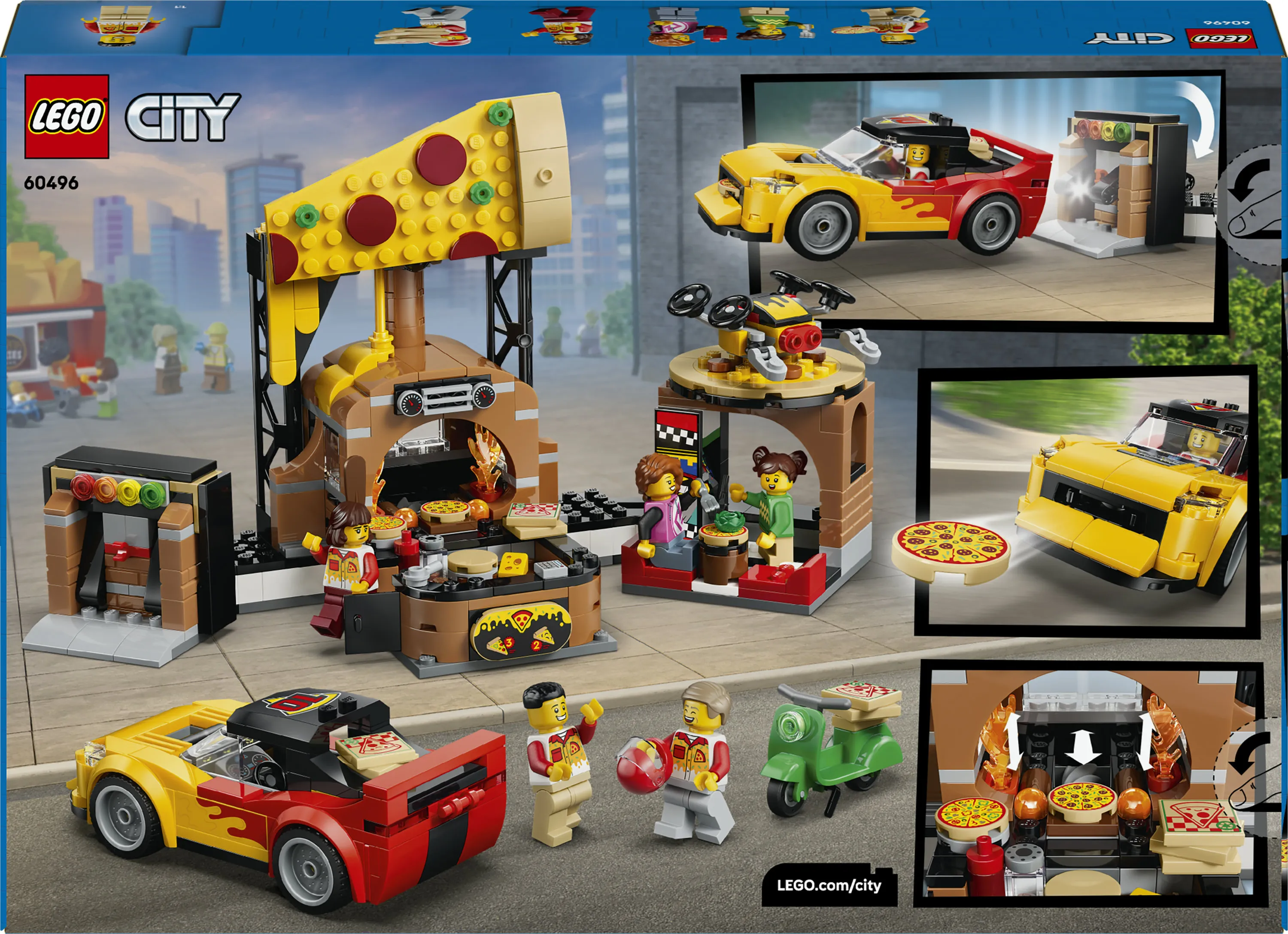LEGO City Pizza Delivery with Vehicles 60496