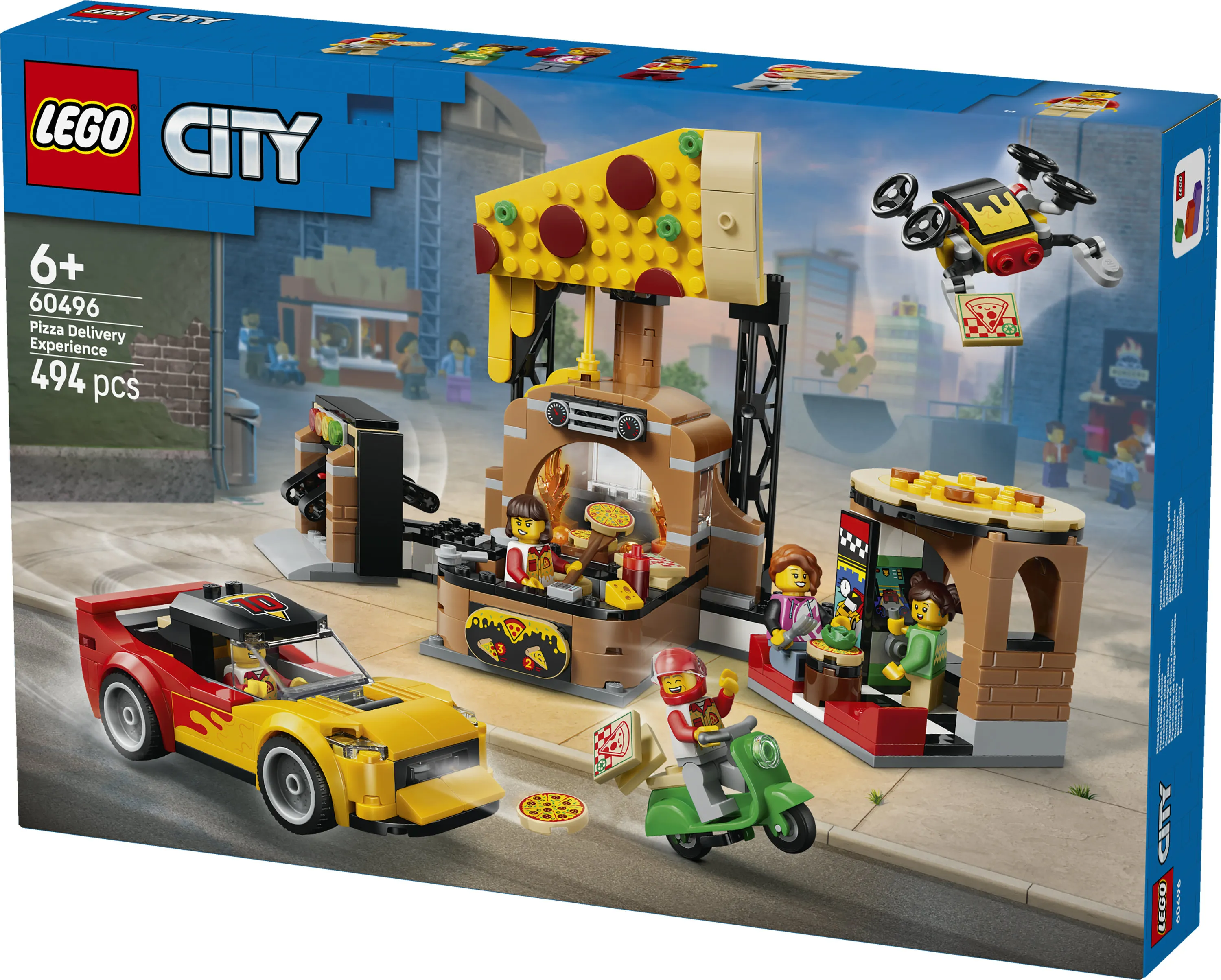 LEGO City Pizza Delivery with Vehicles 60496