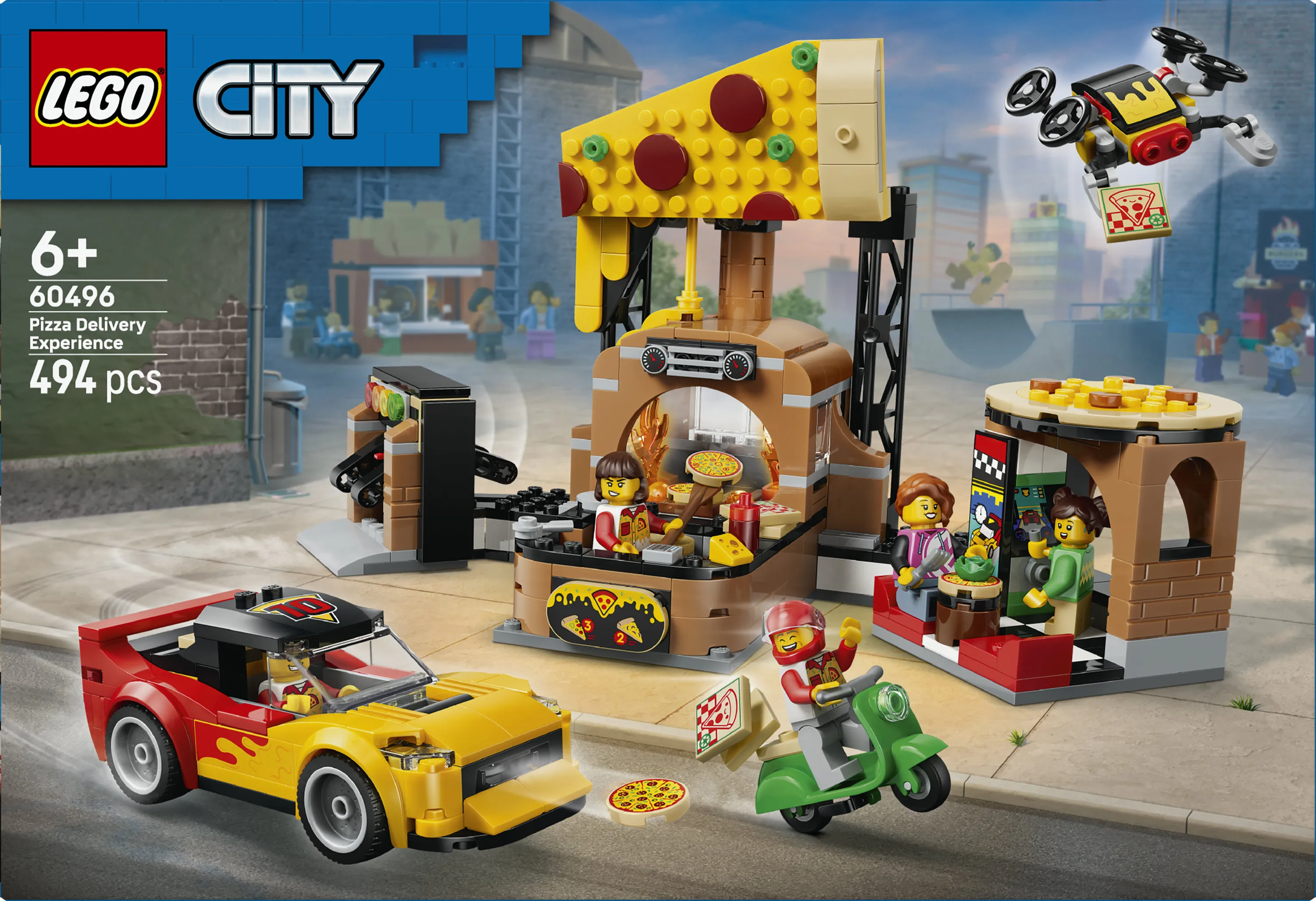 LEGO City Pizza Delivery with Vehicles 60496
