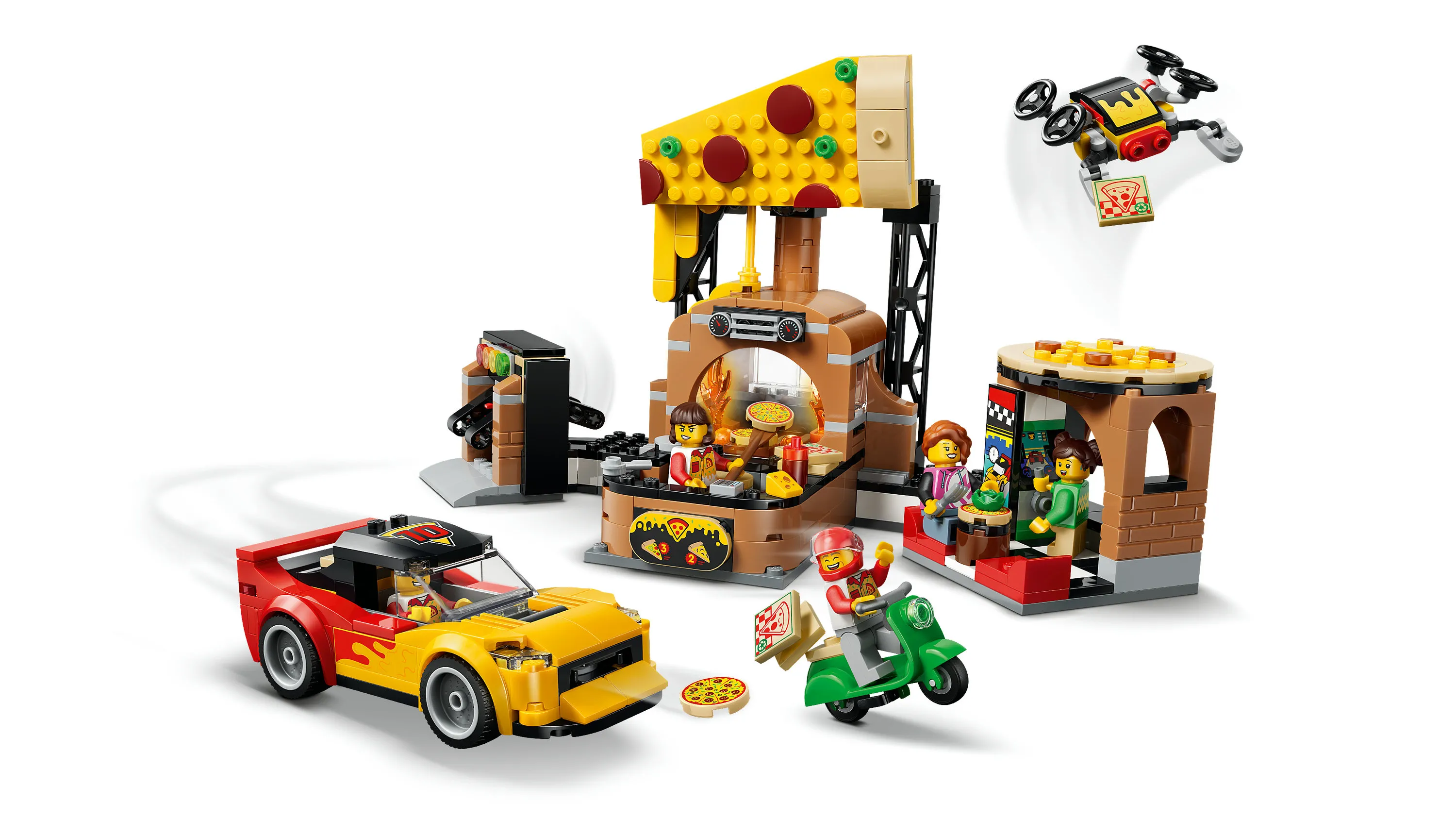 LEGO City Pizza Delivery with Vehicles 60496