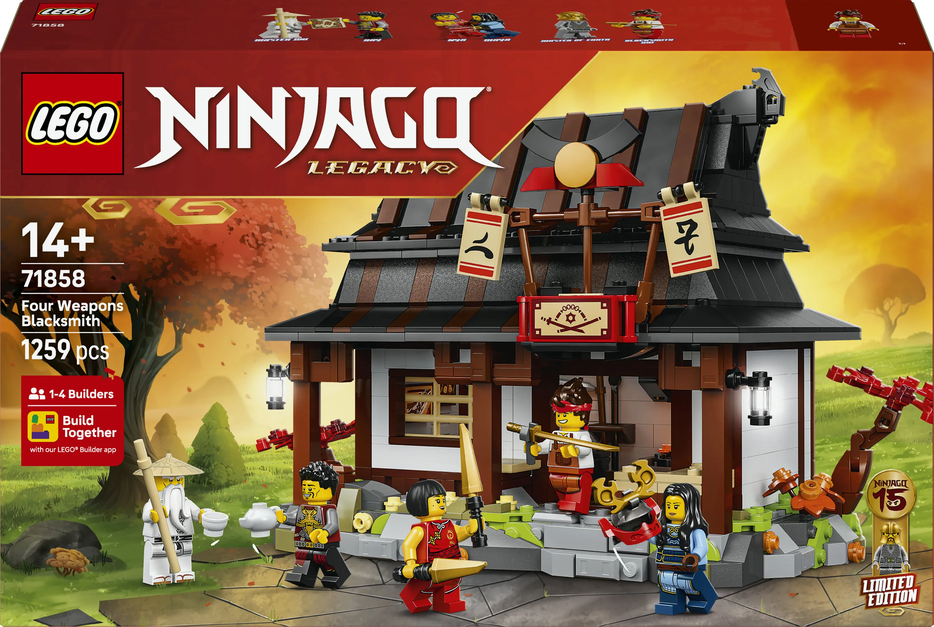 LEGO NINJAGO Four Weapons &mdash; 15-&aring;rsjubileumsutg&aring;va 71858
