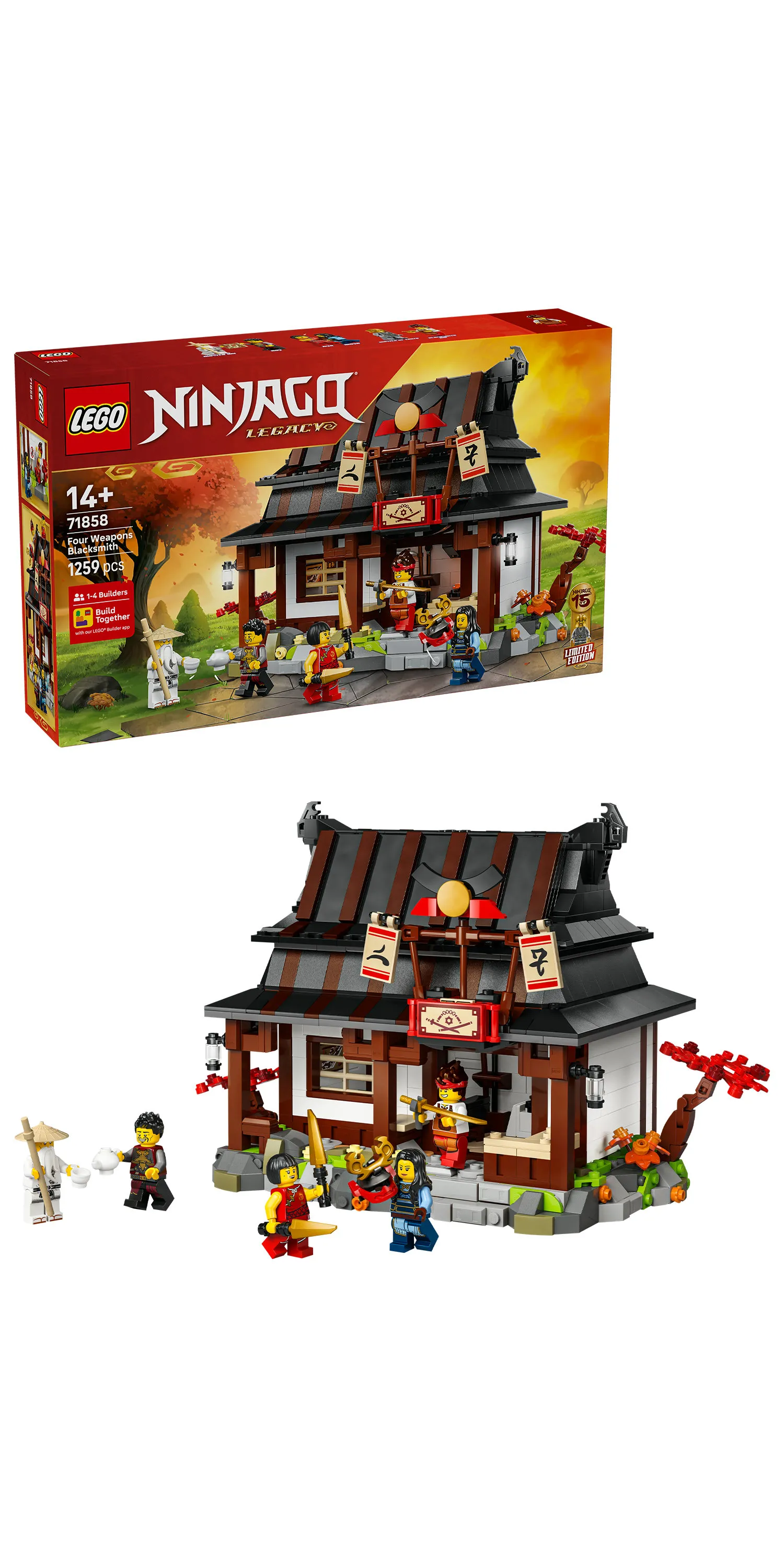LEGO NINJAGO Four Weapons &mdash; 15-&aring;rsjubileumsutg&aring;va 71858