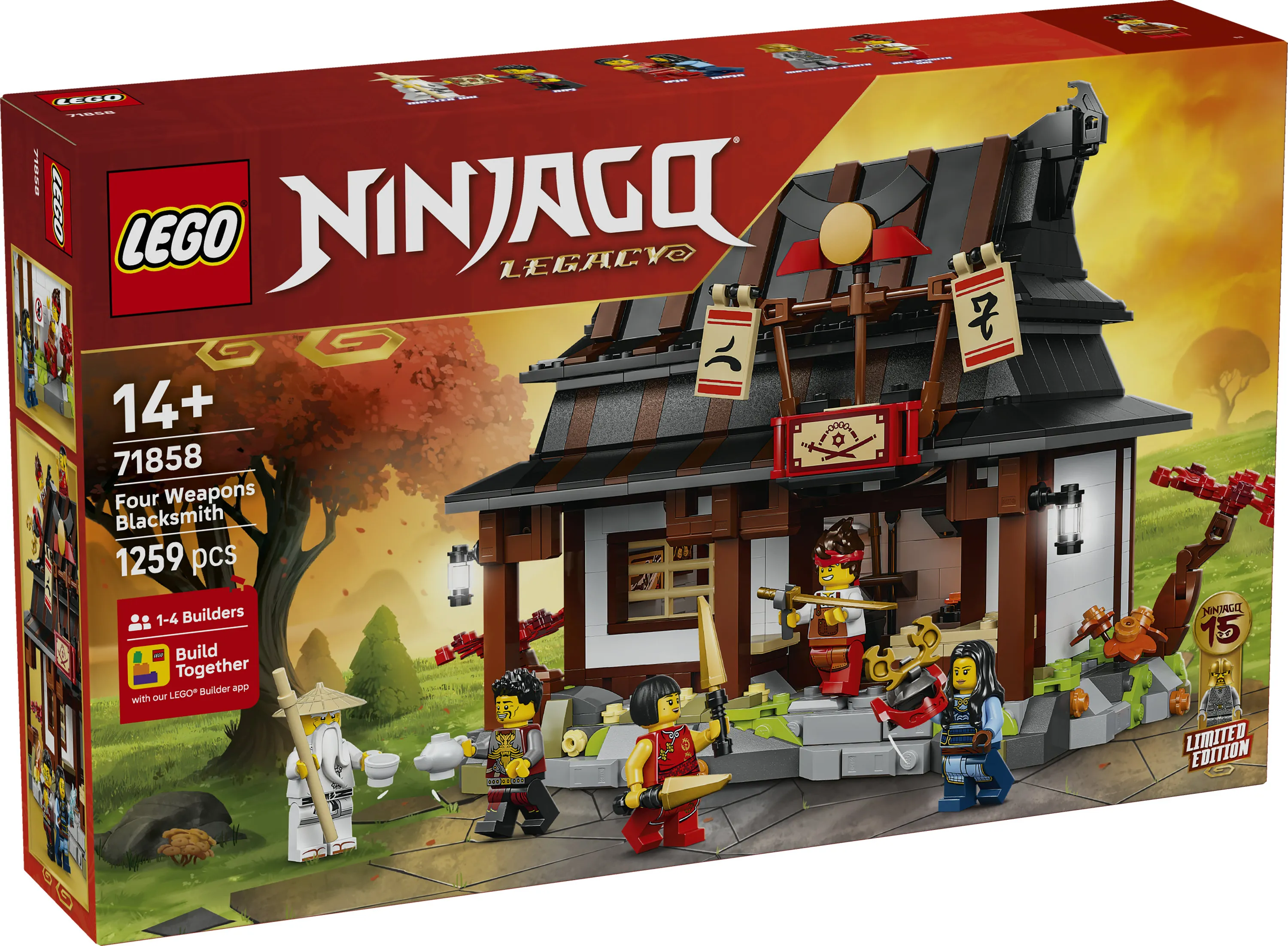 LEGO NINJAGO Four Weapons &mdash; 15-&aring;rsjubileumsutg&aring;va 71858