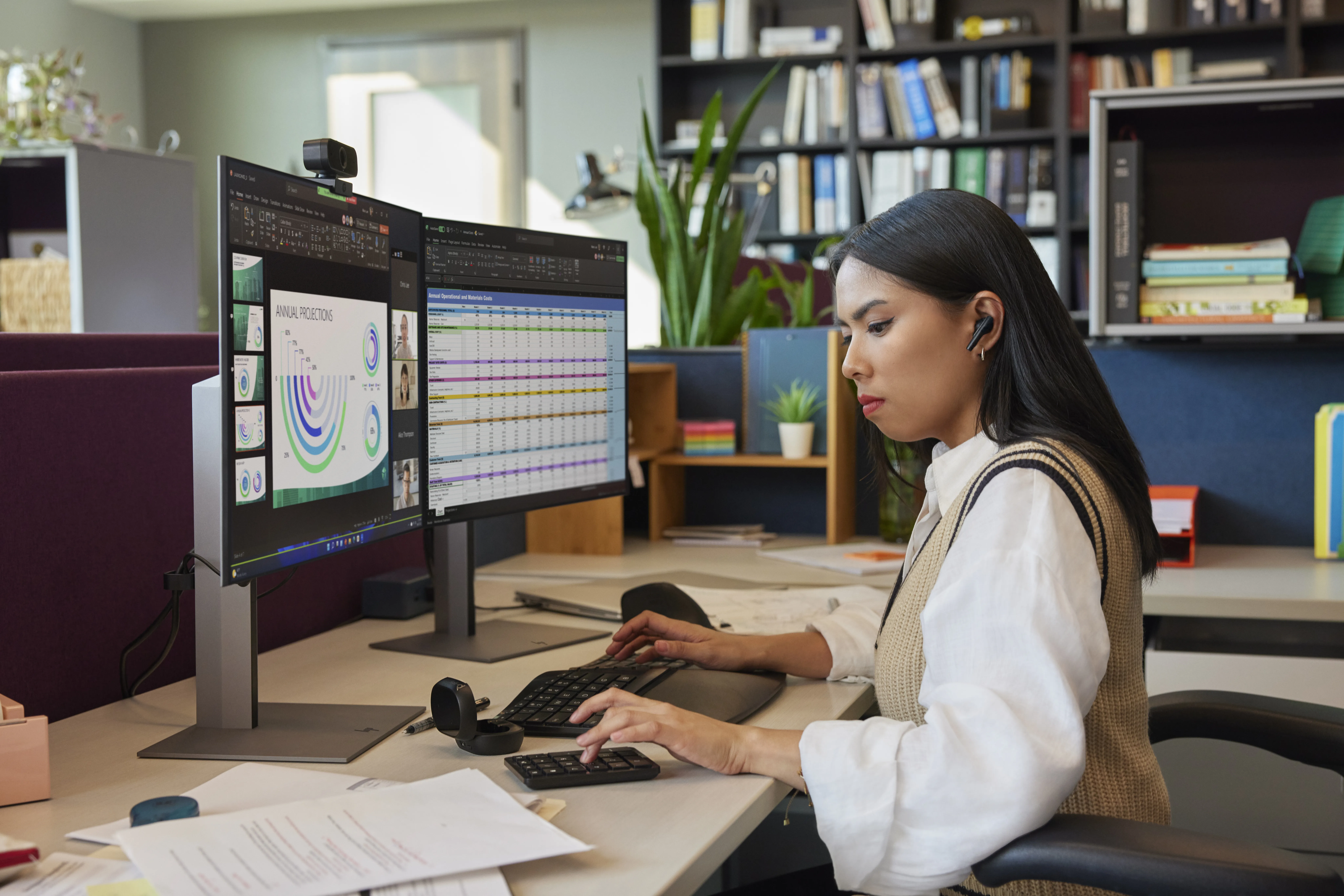 HP 965 Wireless Ergonomic Keyboard, Black