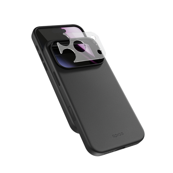 Epico Leather Pro Mag+ Case | iPhone 17 Pro Max/18 Pro Max | Black | Qi2  &  MagSafe Compatible | Camera Island Protector