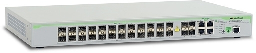 ALLIED Layer 2 Switch mit 24 SFP Slots und 4x 10 / 100 / 1000T Combo SFP Ports SFP Slots unpopulated
