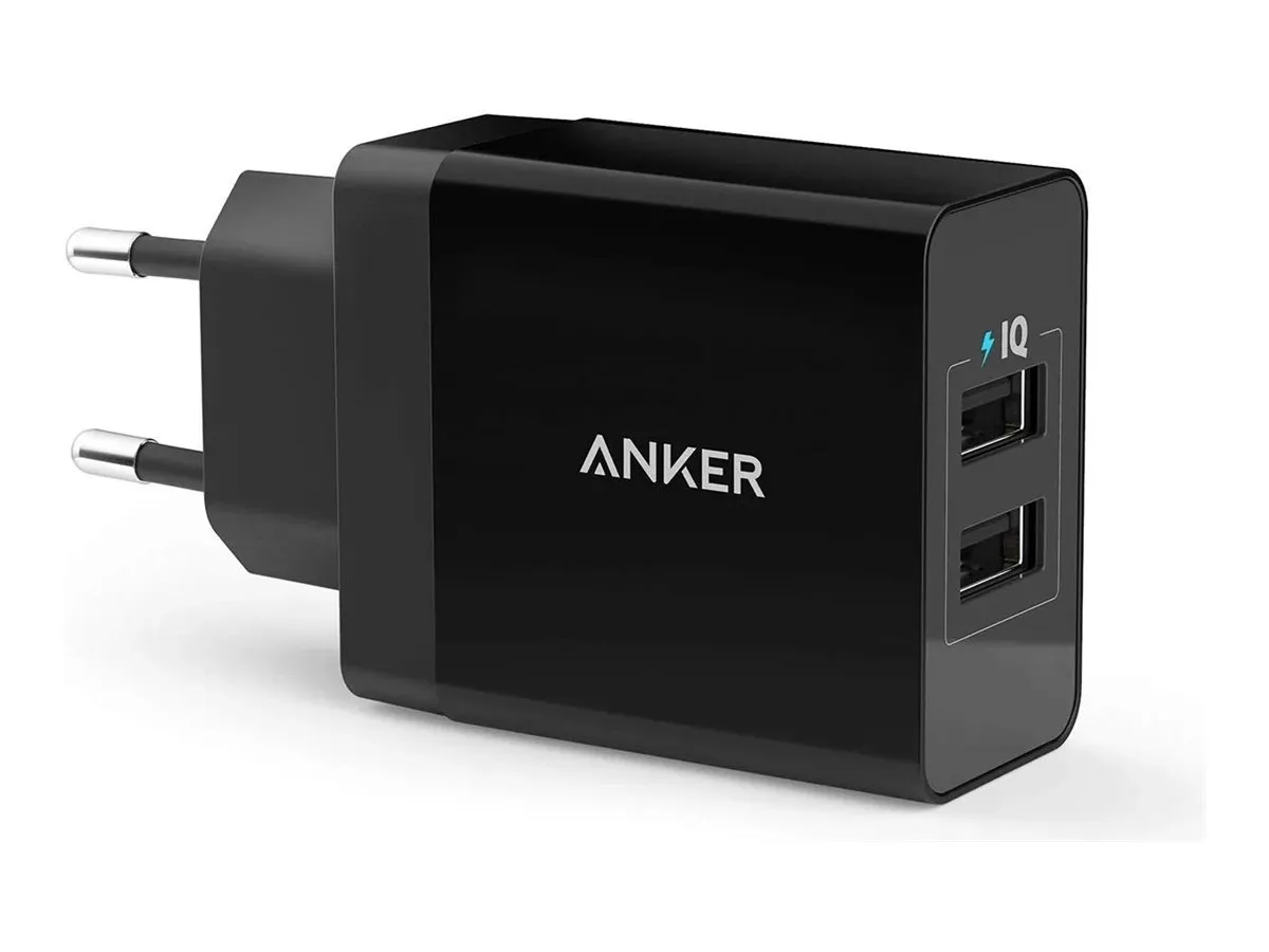 Anker PowerPort 24W 2xUSB-A - power bank, Black