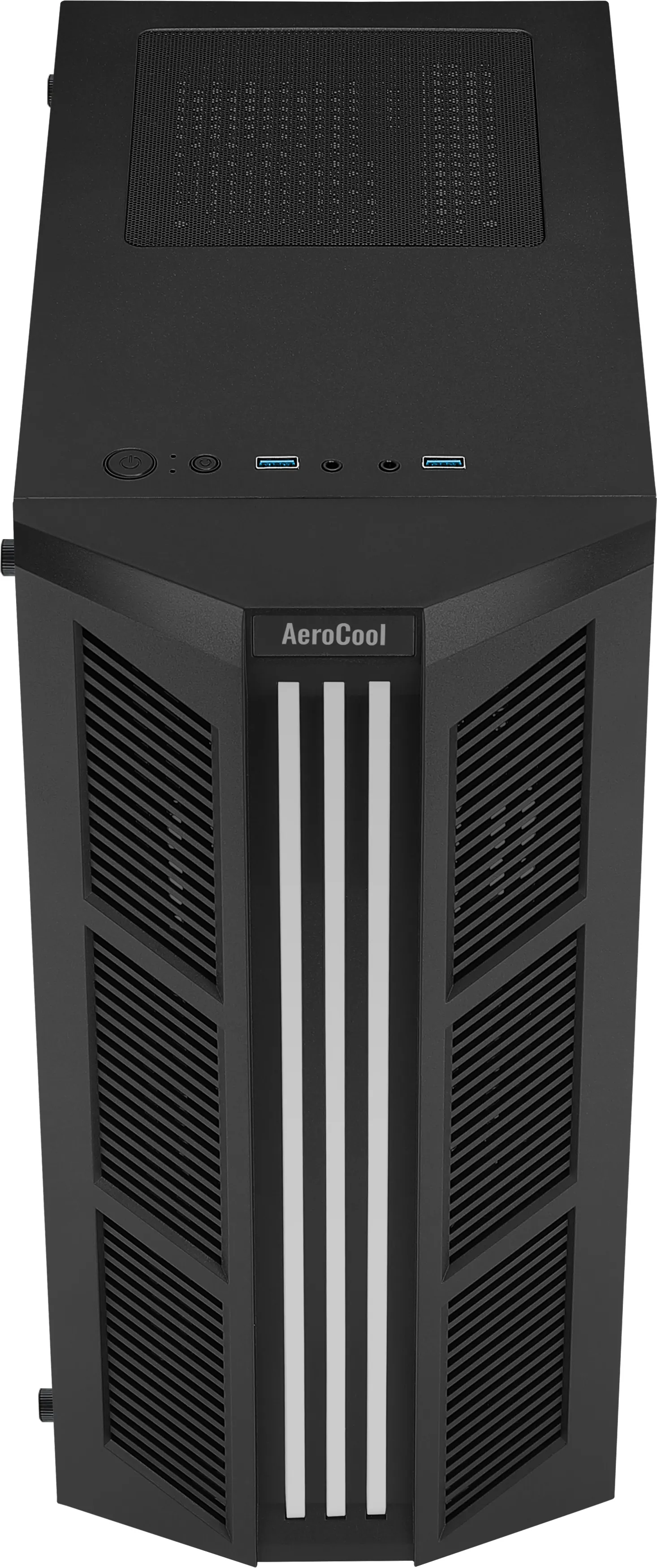 Aerocool Prime V1 Midi-Tower Case with window and RGB lighting, Black