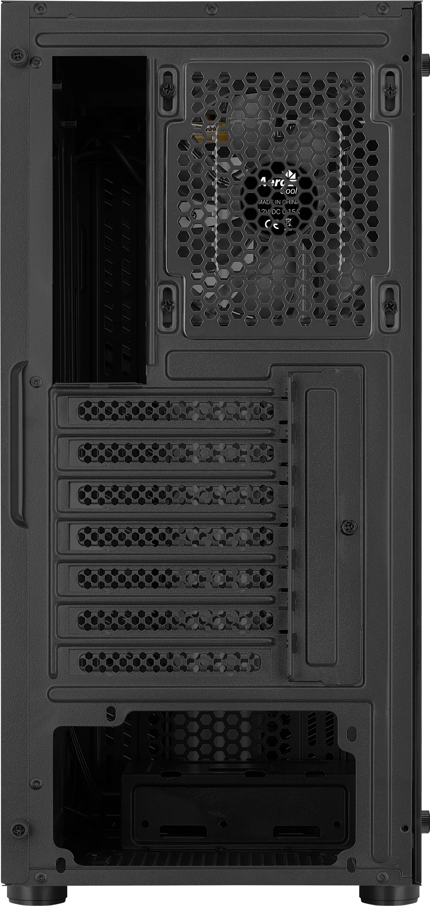 Aerocool Prime V1 Midi-Tower Case with window and RGB lighting, Black