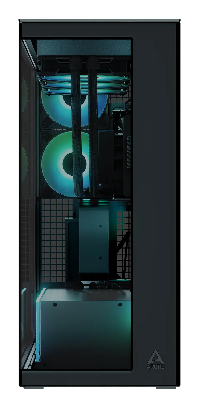 ARCTIC Xtender VG Midi-Tower Case with window and RGB lighting, Black
