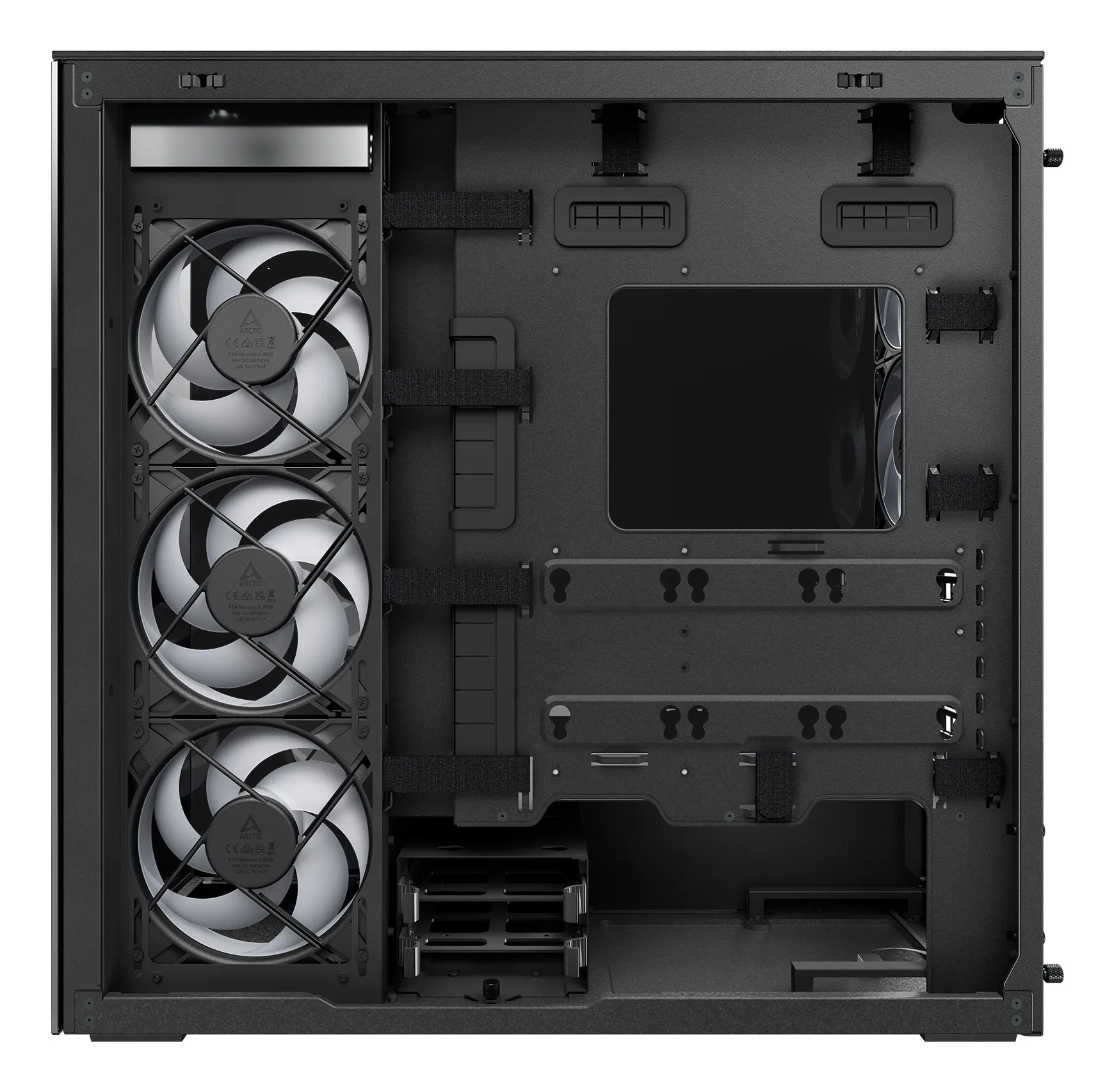 Arctic Xtender 5x A-RGB Fans E-ATX - mid case with window, Mirror Black