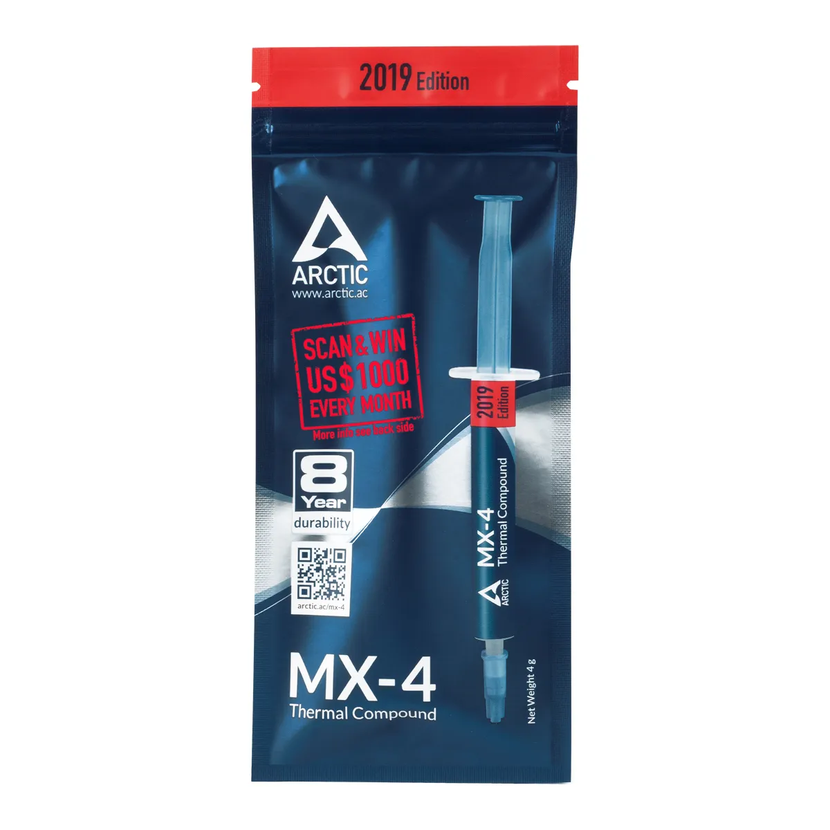 Arctic MX-4 2019 Edition 4g -lämpötahna