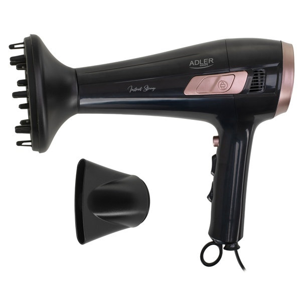 Adler AD 2283 2400 W -hiustenkuivaaja, musta