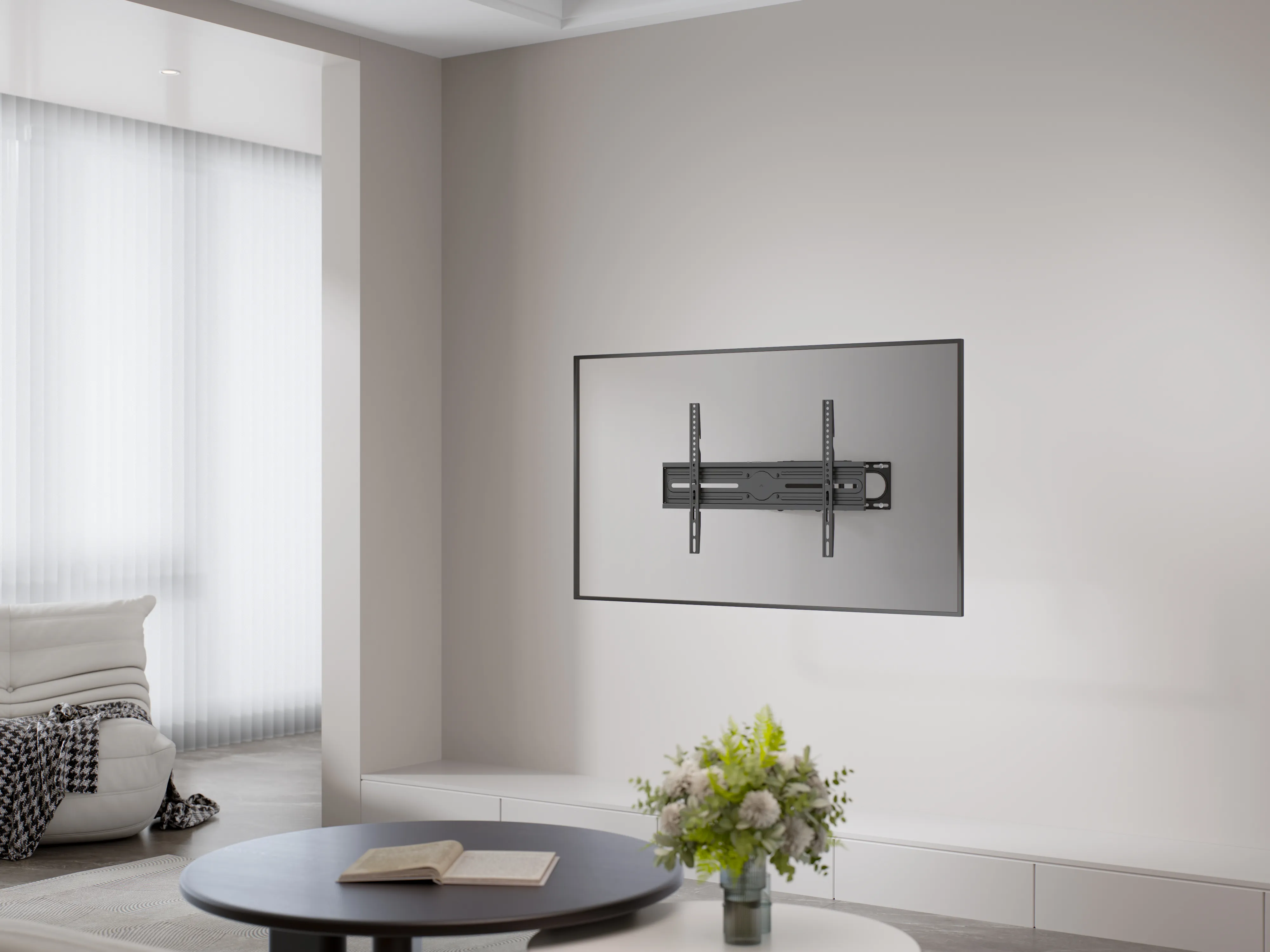 DELTACO ARM-1203-B Full-motion-sein&auml;kiinnike 37-80" televisioille, 40 kg, Musta