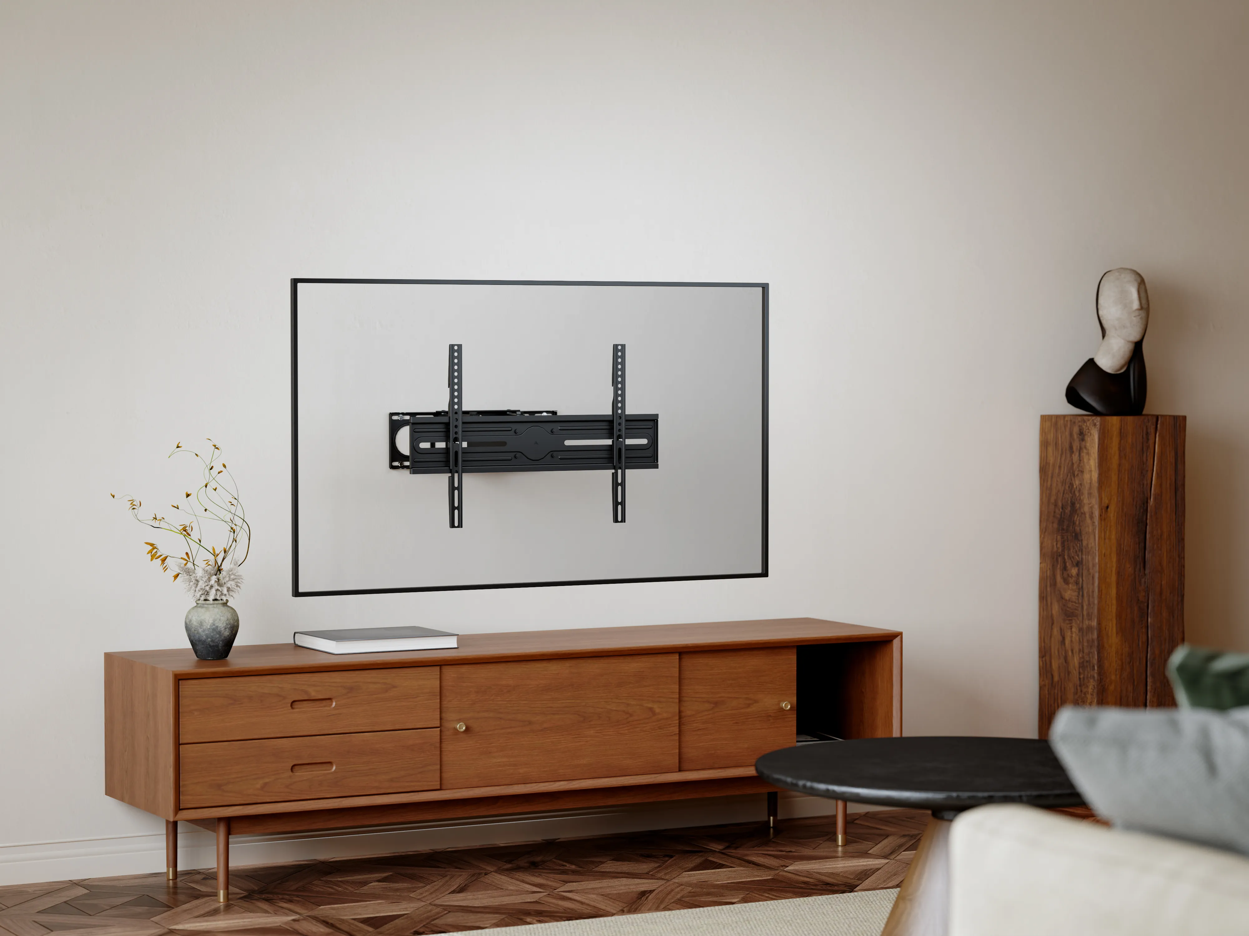 DELTACO ARM-1203-B Full-motion-sein&auml;kiinnike 37-80" televisioille, 40 kg, Musta