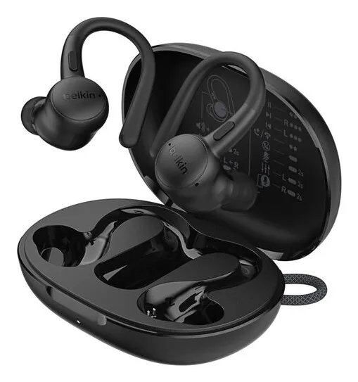 Belkin SoundForm Activefit Sports trådlösa in-ear hörlurar, svart