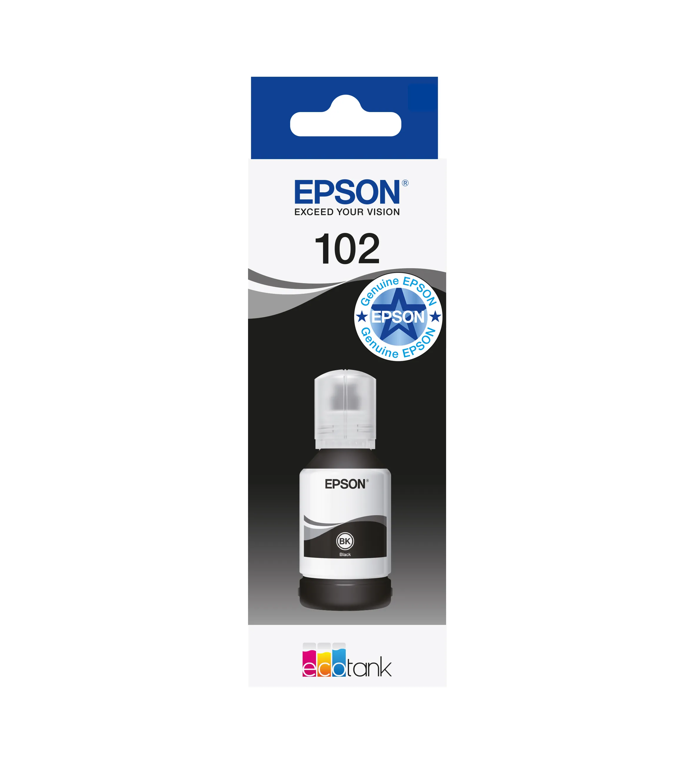 Epson 102 EcoTank ink bottle, 127 ml, Black