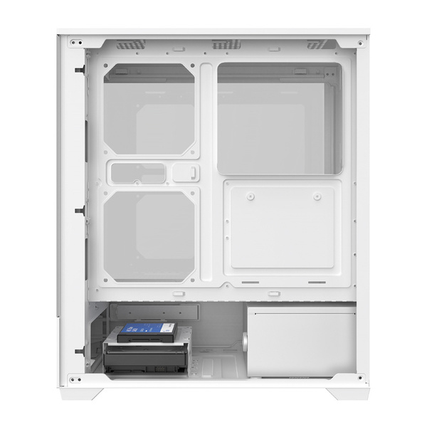 DARKFLASH C365 Mini-Tower Case with window and RGB lighting, White