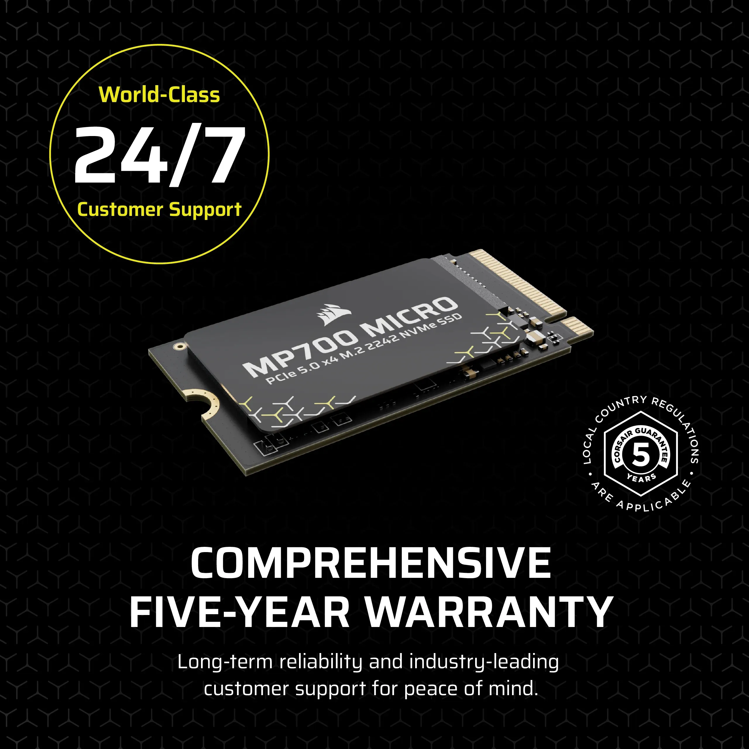 Corsair MP700 MICRO 2TB M.2 2242 PCIe 5.0 x4 NVMe SSD