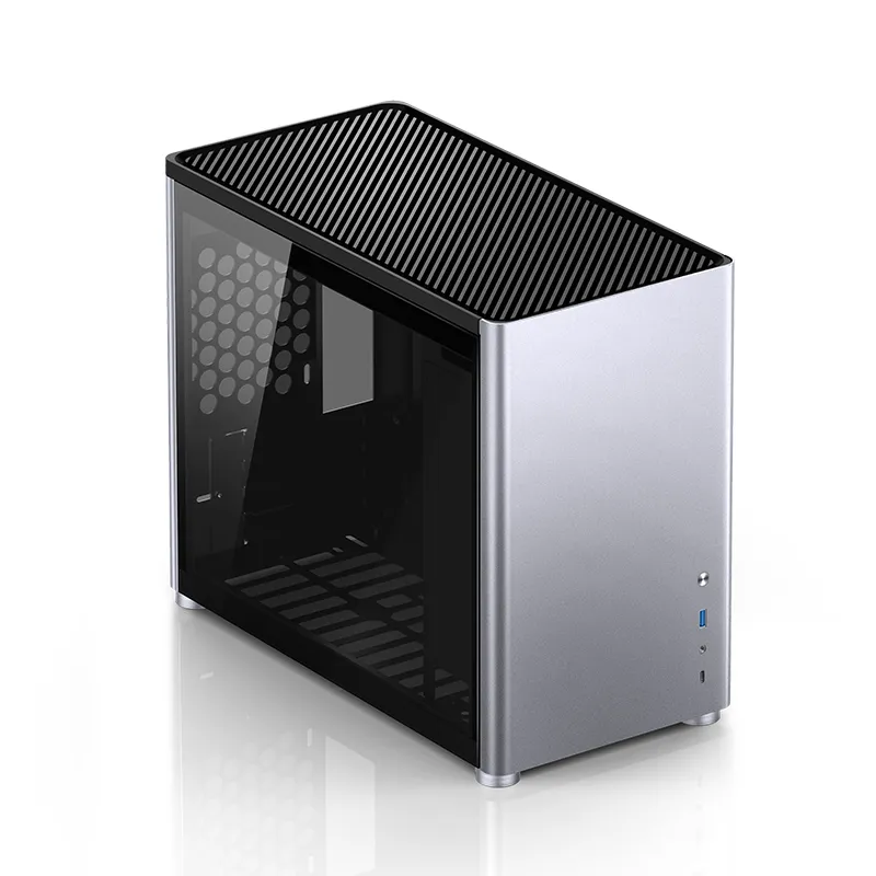 Jonsbo D30, tempered glass -Micro-ATX case, silver
