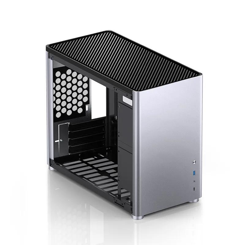 Jonsbo D30, tempered glass -Micro-ATX case, silver