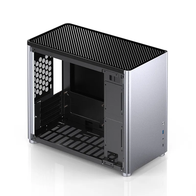 Jonsbo D30, tempered glass -Micro-ATX case, silver