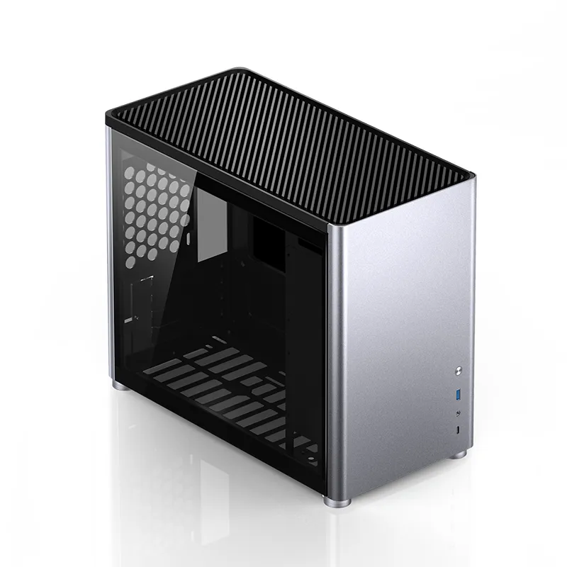 Jonsbo D30, tempered glass -Micro-ATX case, silver