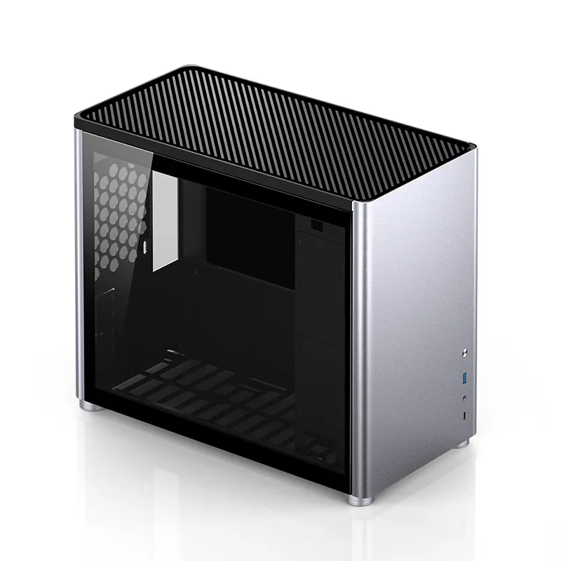 Jonsbo D30, tempered glass -Micro-ATX case, silver
