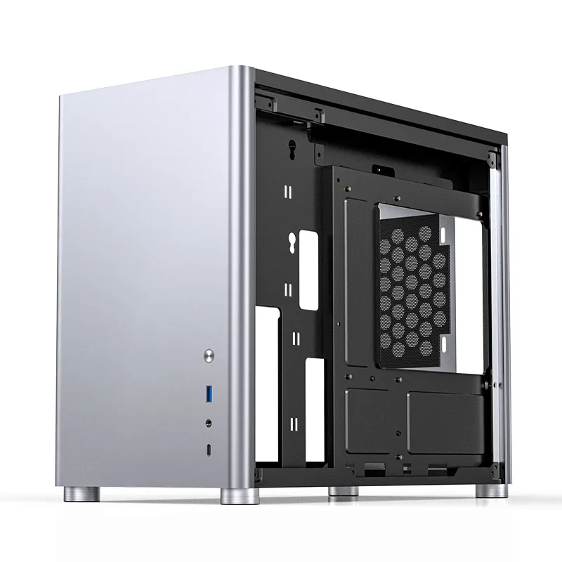 Jonsbo D30, tempered glass -Micro-ATX case, silver