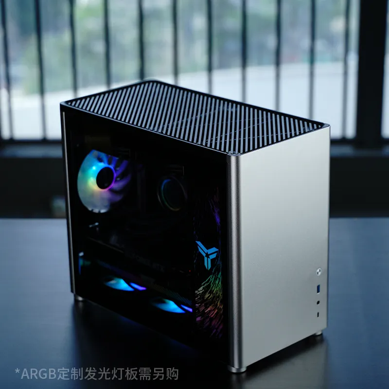 Jonsbo D30, tempered glass -Micro-ATX case, silver
