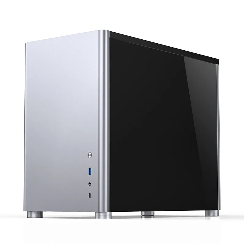 Jonsbo D30, tempered glass -Micro-ATX case, silver
