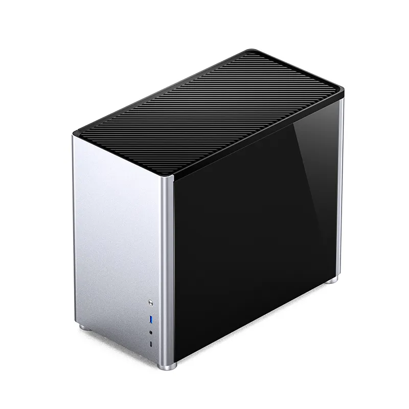 Jonsbo D30, tempered glass -Micro-ATX case, silver