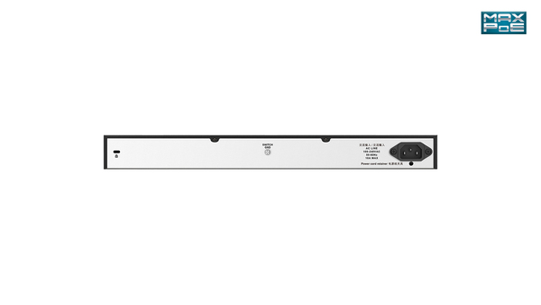 D-Link n&auml;tverksswitch, 24xRJ45, 2xSFP, Gigabit, PoE, 370W, gr&aring;