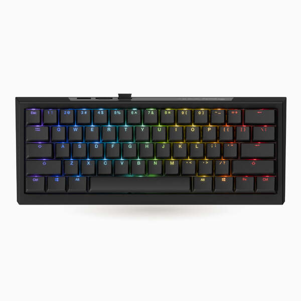 Ducky One X - Black Nordic - Mini 60% - Ducky Inductive Switch (analog) Tri-Mode (Wireless, BT, Cord)