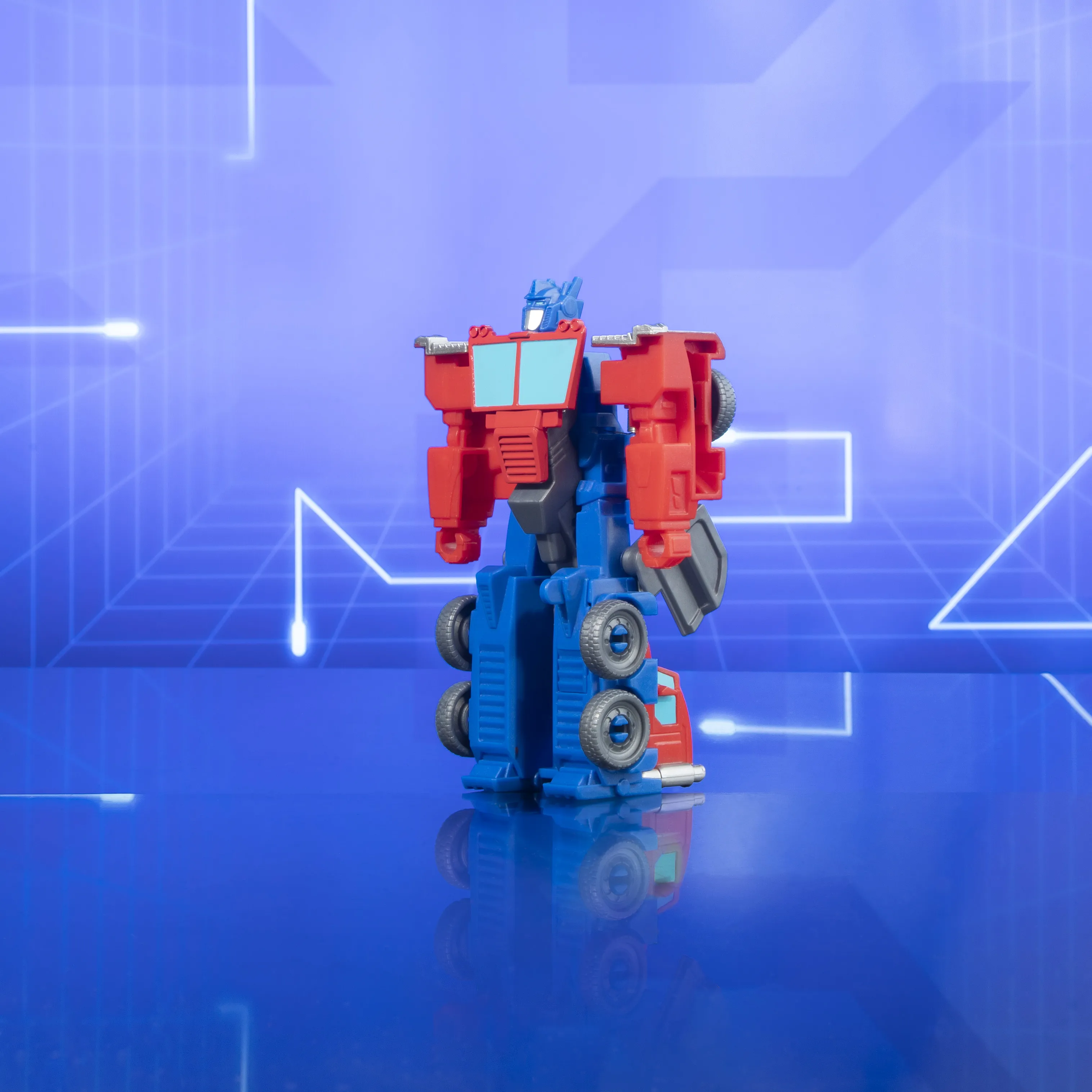 Hasbro Transformers EarthSpark 1-Step Flip Changer Optimus Prime Toy Figure (10 cm Tall)
