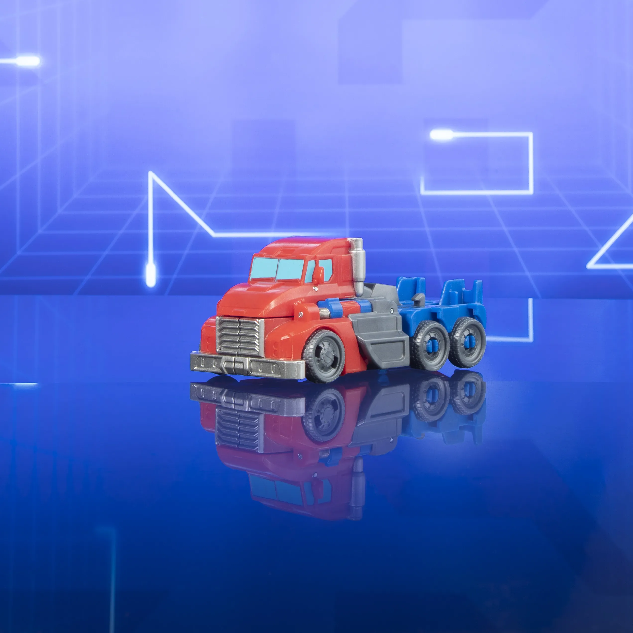 Hasbro Transformers EarthSpark 1-Step Flip Changer Optimus Prime Toy Figure (10 cm Tall)